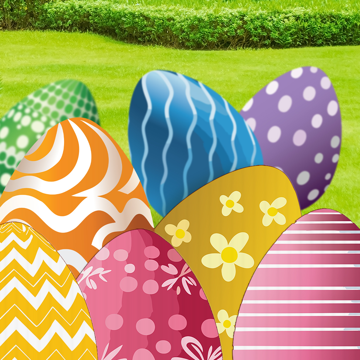 Easter Egg Yard Signs