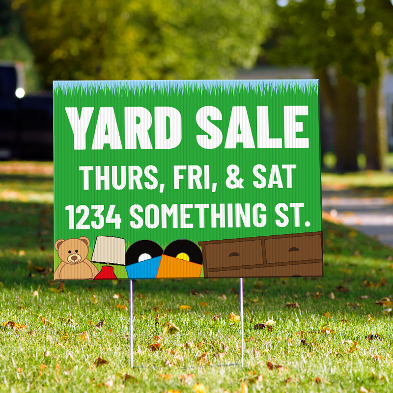 Yard Signs - Yard Sale Yard Template