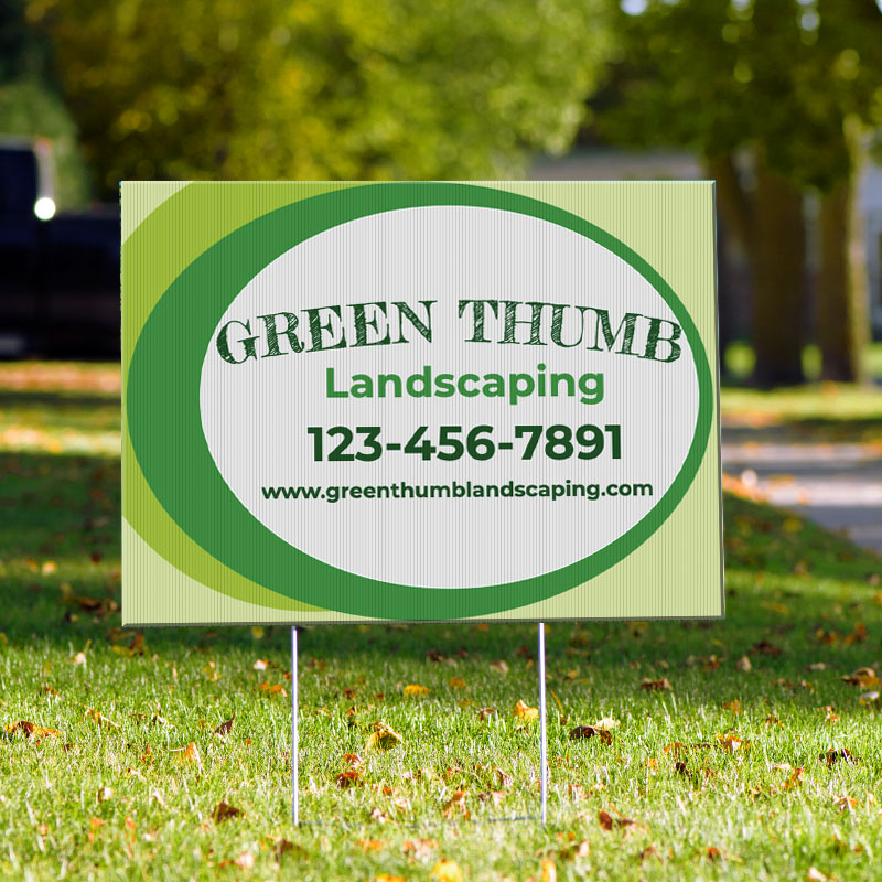 Yard Signs - Landscaping Template