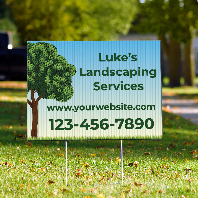 Yard Signs - Landscaping Template