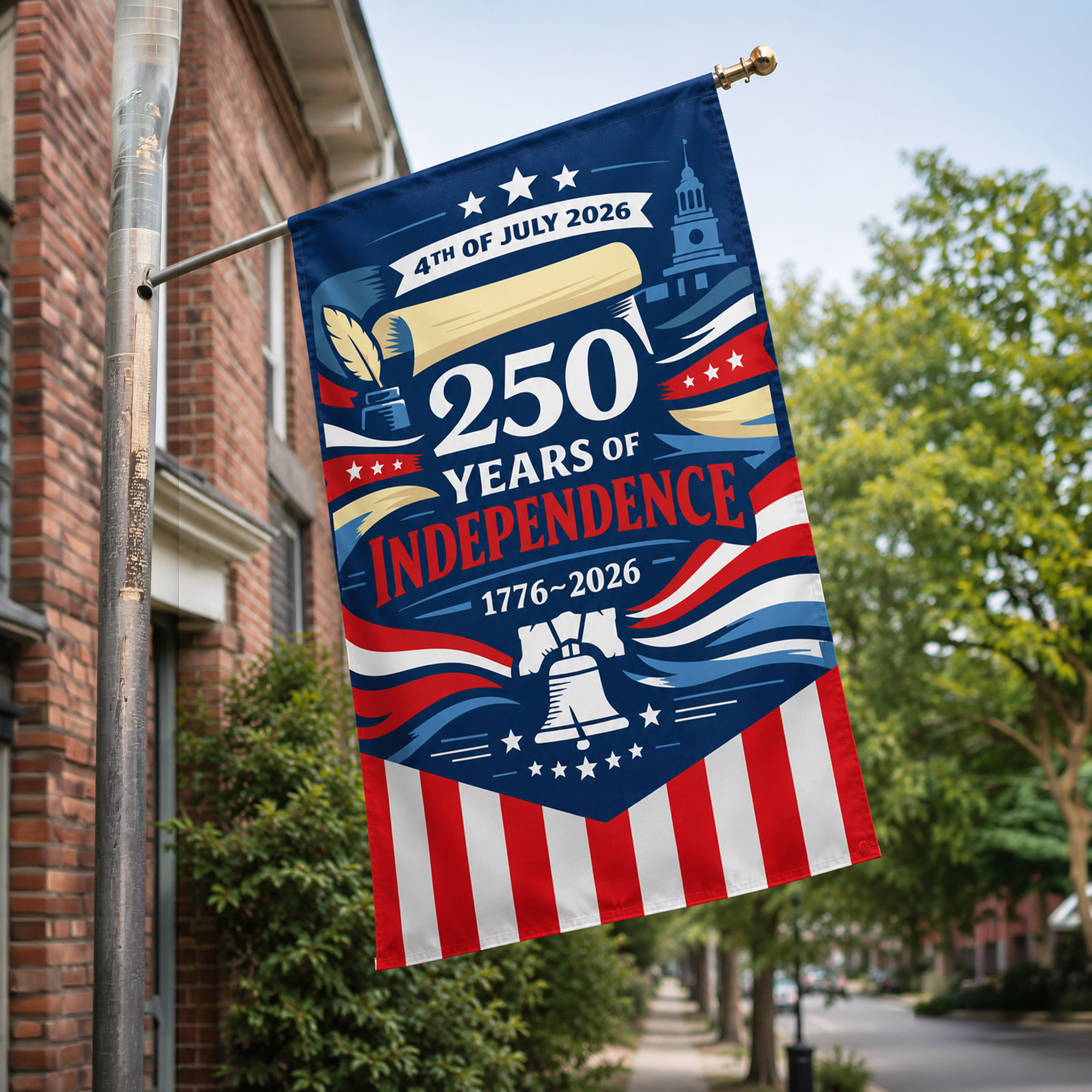America's 250th - Custom Vertical Flag – 36